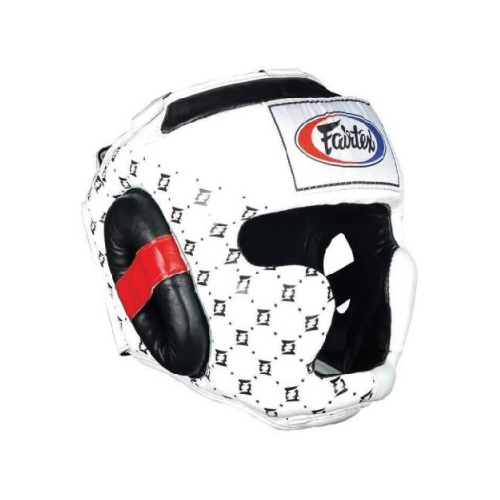 Боксерский шлем Fairtex HG10 White (M) шлем fairtex headguard hg3 black m