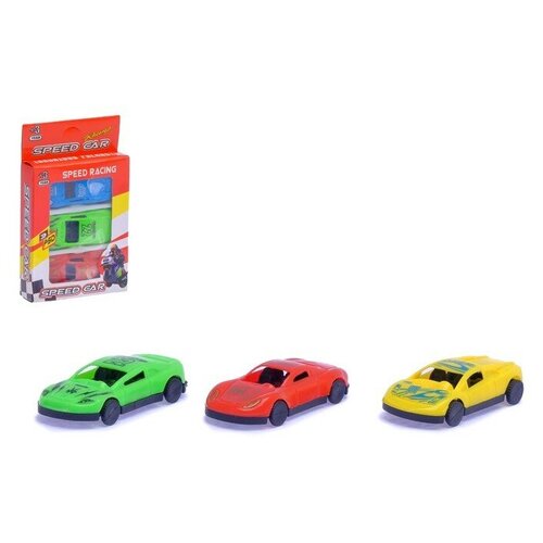 фото Машина «гонка», набор 3 шт., цвет микс mikimarket