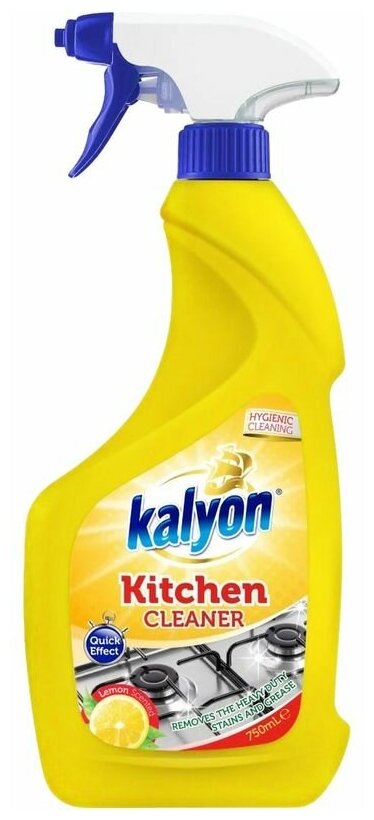 Спрей для чистки кухни KALYON KITCHEN CLEANER с Ароматом Лимона 750 мл