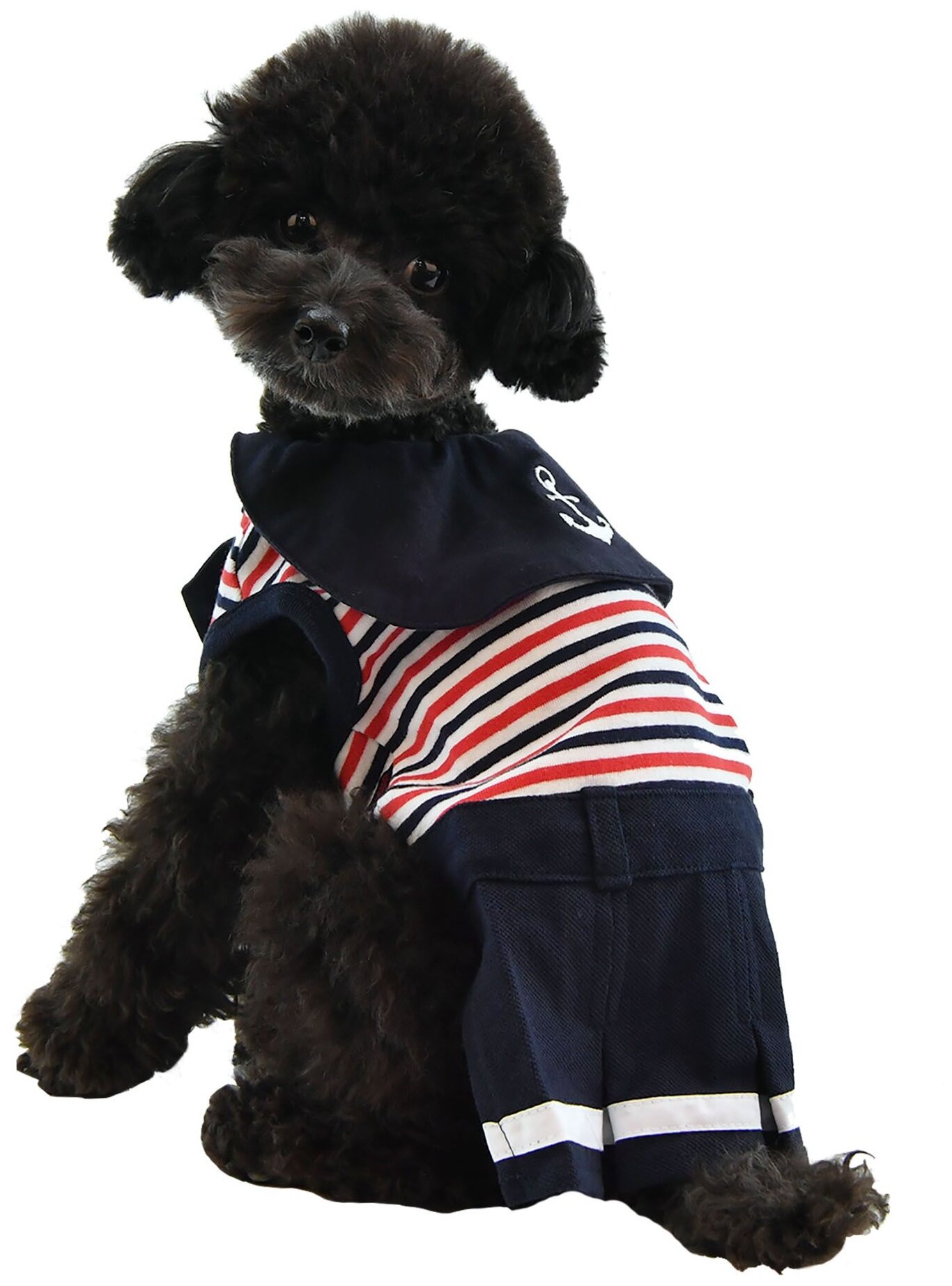 Платье для собак PUPPIA "Nautical", синее, M, 26х37х26см (Южная Корея) - фотография № 3