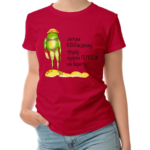 фото Футболка roly, размер s, красный