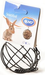 Кормушка для грызунов металлическая DUVO+ "Шар", чёрный, 8см (Бельгия)