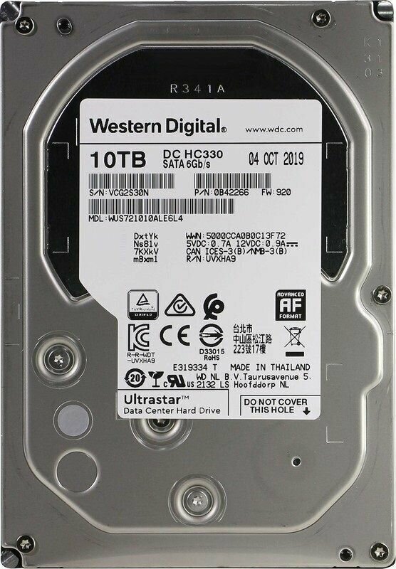 Жесткий диск HDD WD Ultrastar DC HC330 10TB (WUS721010ALE6L4)