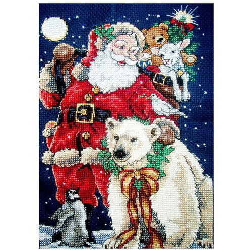 фото Набор для вышивания classic design 4375 санта с друзьями 13х18 см