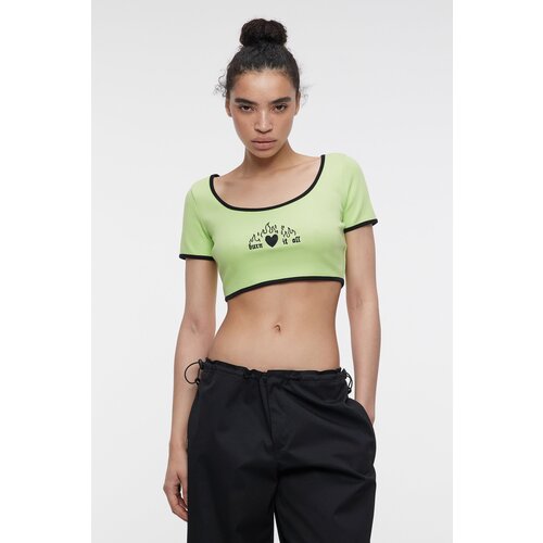 фото Футболка befree, размер s, зеленый