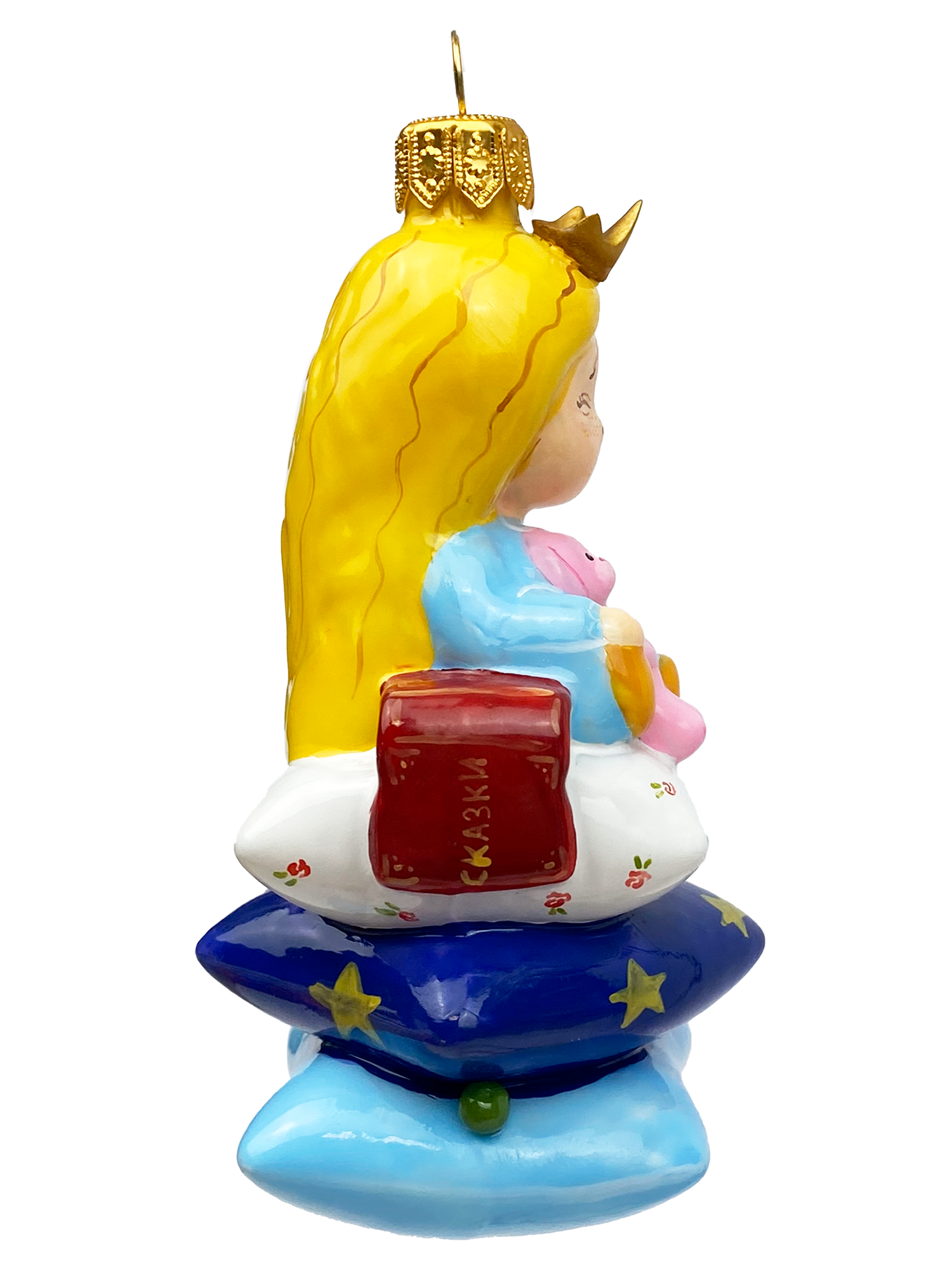 Елочная игрушка Ленигрушка Принцесса на горошине, разноветный — фото 1