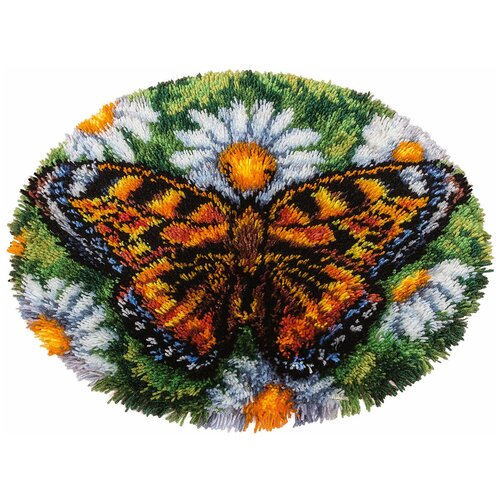 PANNA Набор для вышивания Коврик. Бабочка (KI-1583), 39 х 39 см panna набор для вышивания коврик панда 52 x 68 см ki 1851