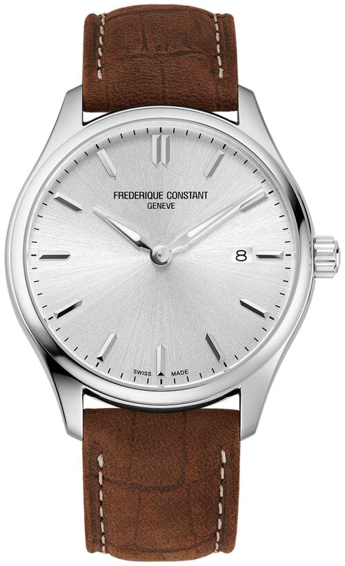 Наручные часы Frederique Constant Classics Classics Quartz FC-220SS5B6, серебряный