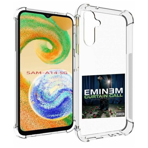 Чехол MyPads Eminem CURTAIN CALL, THE HITS для Samsung Galaxy A14 4G/ 5G задняя-панель-накладка-бампер чехол mypads eminem curtain call the hits для huawei nova 10 задняя панель накладка бампер