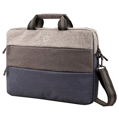 фото Сумки и рюкзаки для ноутбуков сумка для ноутбука 15,6" continent cc-212 blue полиэстер, нейлон, серый, синий, 400*300*60мм