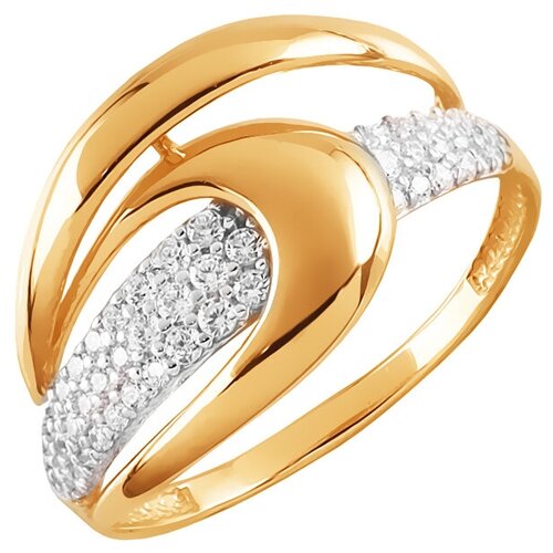 Кольцо из золота с фианитами яхонт Ювелирный Арт. 150050