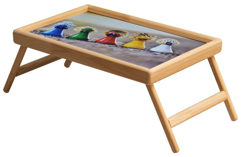 фото Столик-поднос для завтрака П23, Шахматы с настроением