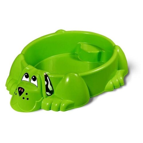 Песочница «Собачка», цвет зелёный