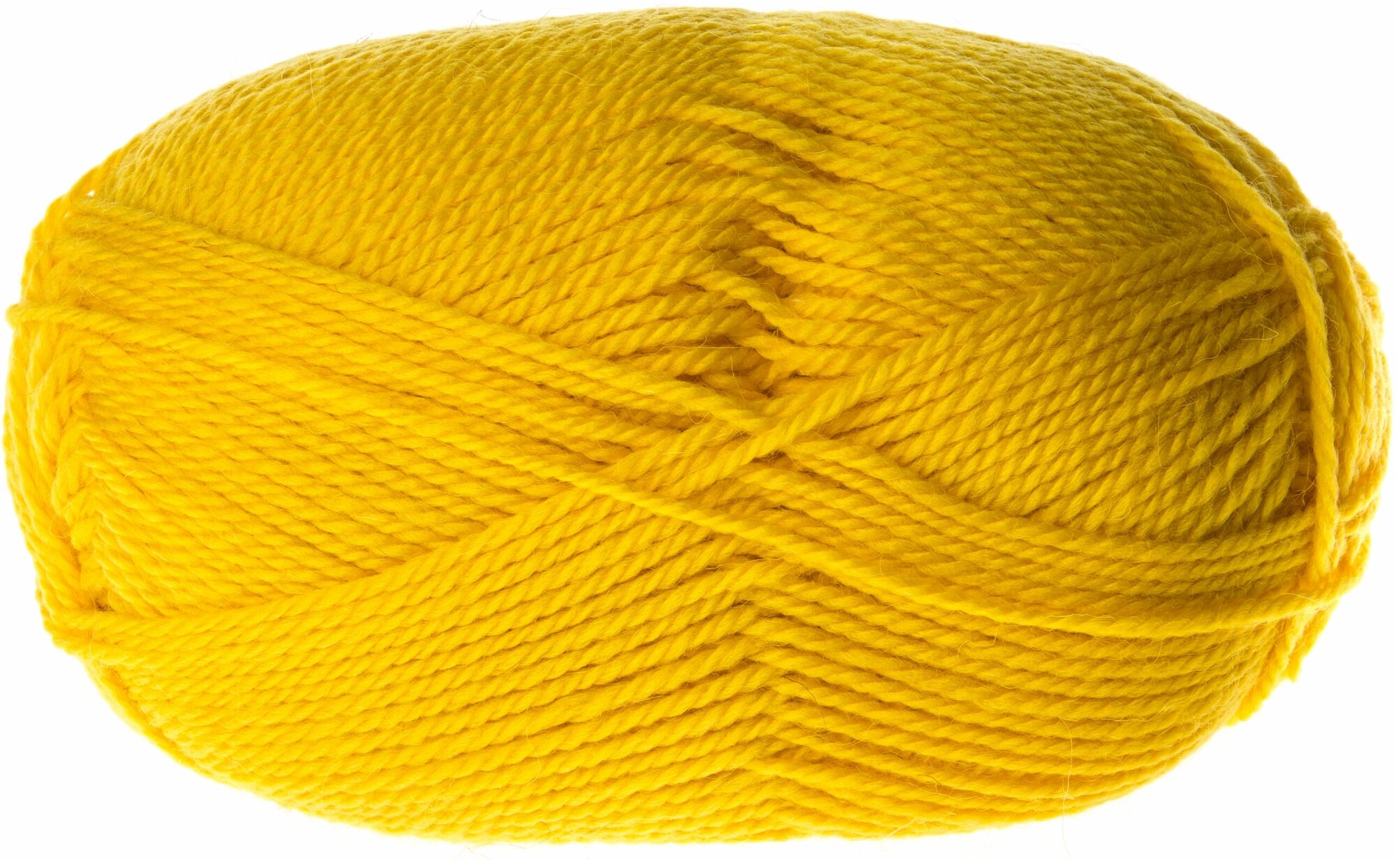 Пряжа Камтекс Аргентинская шерсть желтый (104), 100%шерсть, 200м, 100г, 1шт