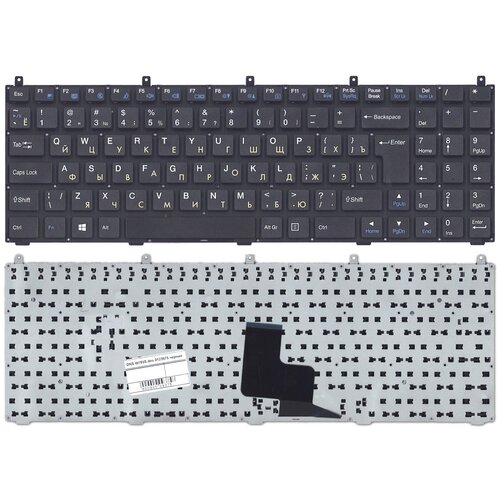 Клавиатура для ноутбука DNS Clevo W765K C4500 Черная без рамки p/n: MP-08J46SU-430, 6-80-M9800-280-1
