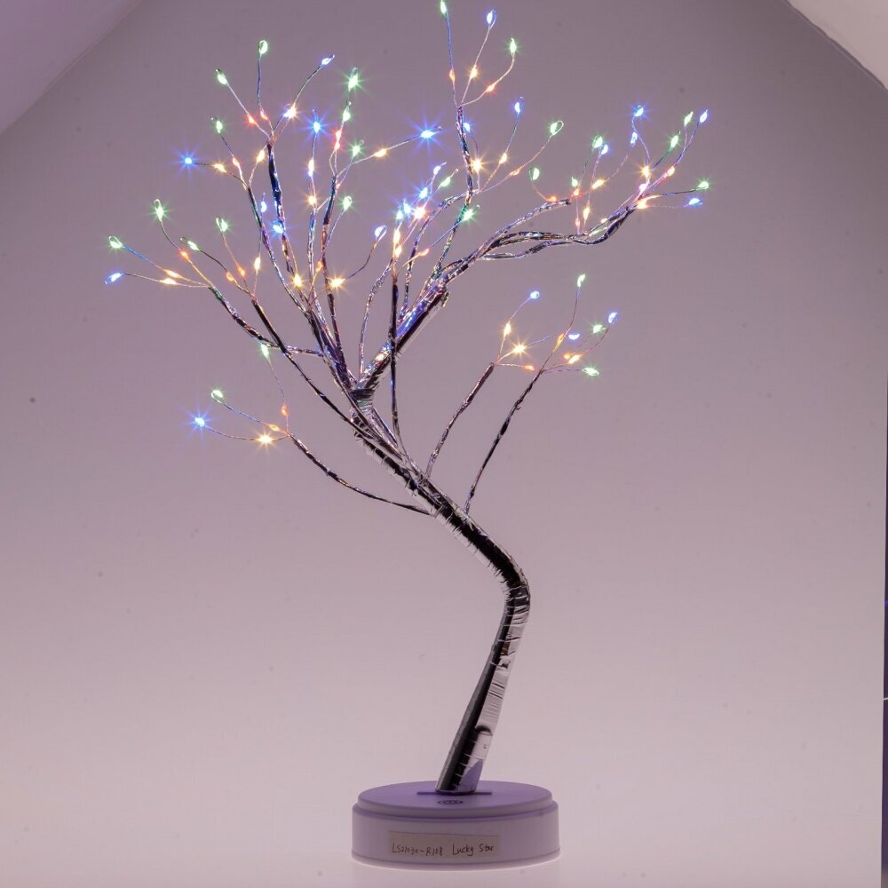 дерево световое Самоцветы 45см 36LED мульти ЭРА - фото №4
