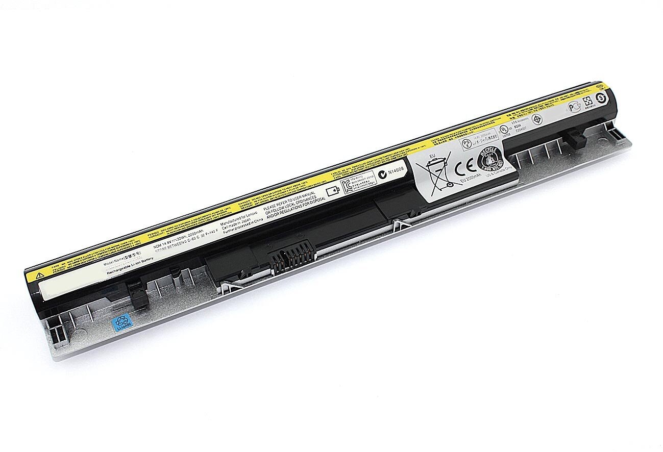 Аккумулятор L12S4Z01 для ноутбука Lenovo S300 14.8V 2200mAh серебристый