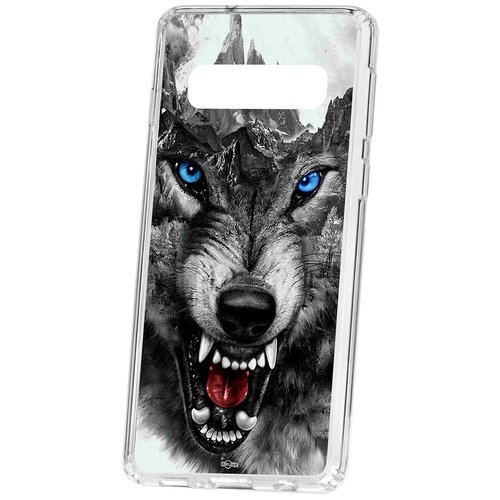 фото Чехол samsung s10 kruche print волк кruче