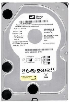 Жесткий диск Western Digital WD4000AAJB 400Gb 7200 IDE 3.5" HDD