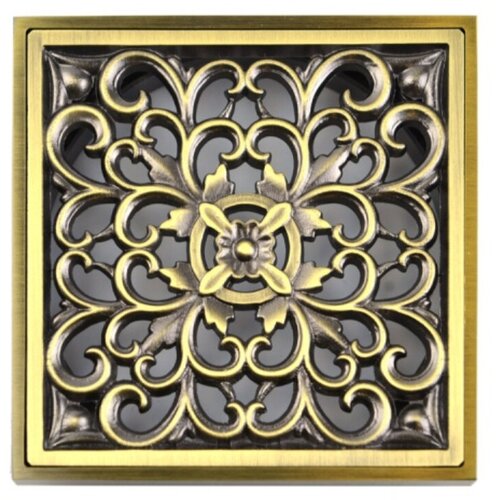 Сливная решетка Bronze De Luxe Узоры бронза 21962