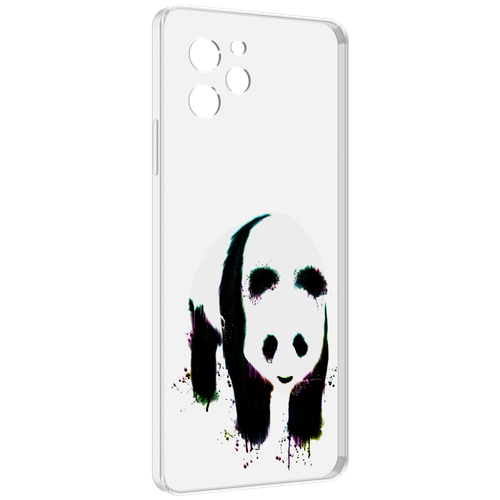 Чехол MyPads панда в акварели для Huawei Nova Y61 / Huawei Enjoy 50z задняя-панель-накладка-бампер