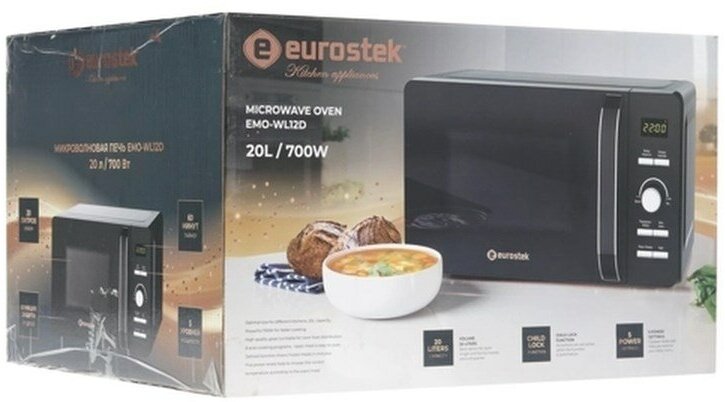Микроволновая печь Eurostek EMO-WL12D, черный - фотография № 16