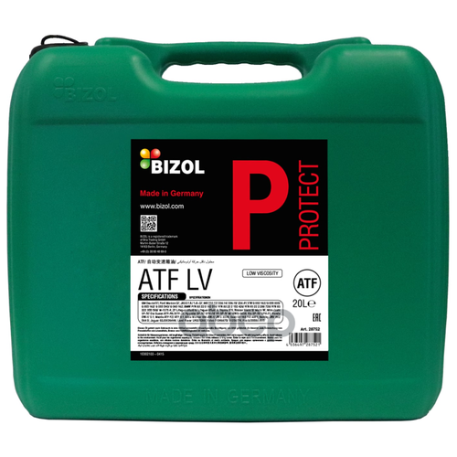 Масло Трансмиссионное Bizol Protect Atf Lv 20l BIZOL арт. 28752