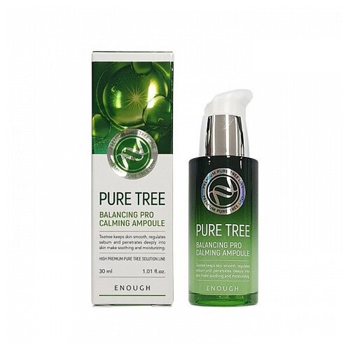 ENOUGH Сыворотка успокаивающая с экстрактом чайного дерева, 50 мл ENOUGH Pure Tree Balancing Pro Calming Ampoule