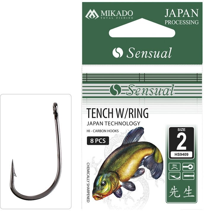 Mikado Крючки Sensual Tench W/Ring №14 BN 10шт.