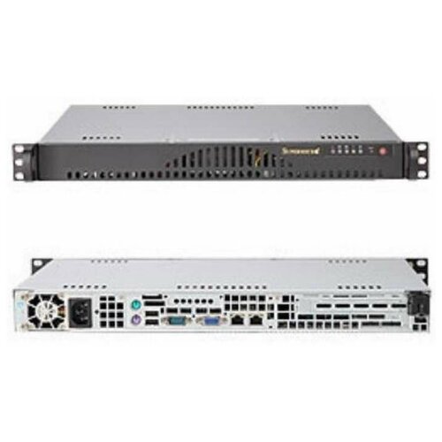 Серверный корпус SuperMicro (CSE-512L-200B) серверный корпус 2u supermicro cse 825tqc r802lpb 800 вт серебристый