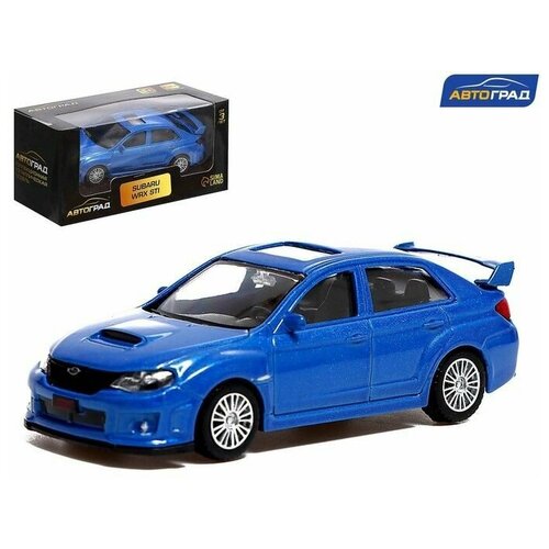 Машина металлическая SUBARU WRX STI, 1:43, цвет синий fiberglass headlight eyebrows eyelids covers for 2015 2018 subaru wrx sti