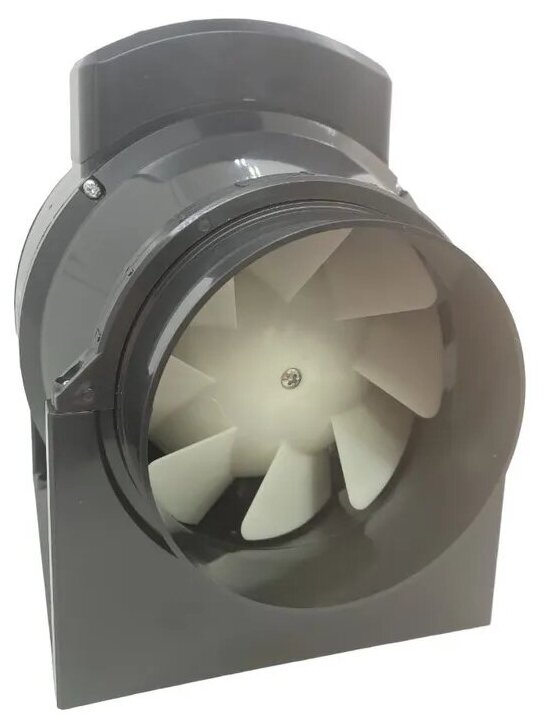 Тихий и экстра-мощный D100 канальный вентилятор, 3-х скоростной, влагозащищенный, Reton Inline, сделан в Великобритании, черный - фотография № 10