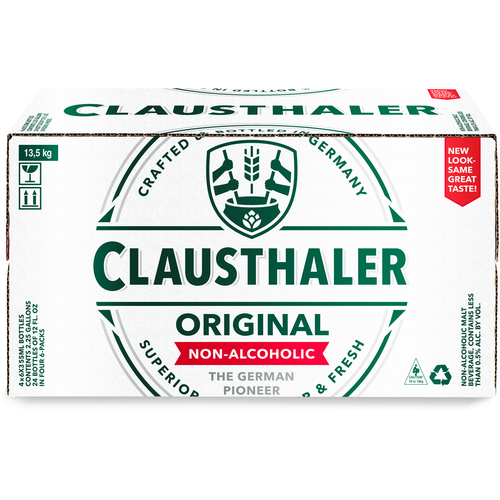 Пиво безалкогольное светлое Clausthaler Original 0.33 л , 24 шт.