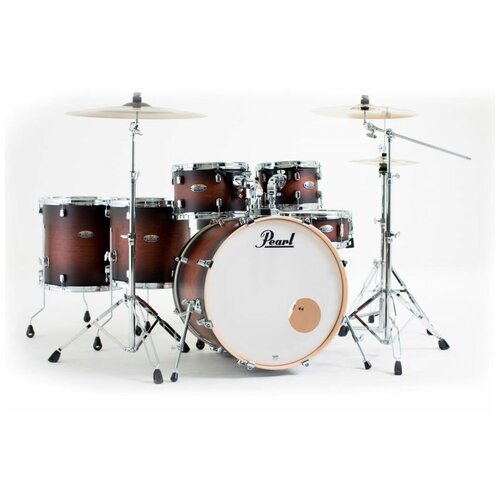 Pearl DMP926S/C260 ударная установка из 6-ти барабанов, цвет Satin Brown Burst, стойки в комплекте стойка для малого барабана pearl s 930