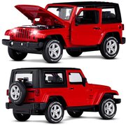 Модель машины Автопанорама Jeep Wrangler, инерционная, масштаб 1:32, красная (JB1251518)