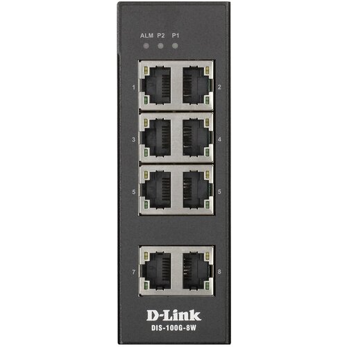 Коммутатор D-Link DIS-100G-8W/A1A 8G неуправляемый