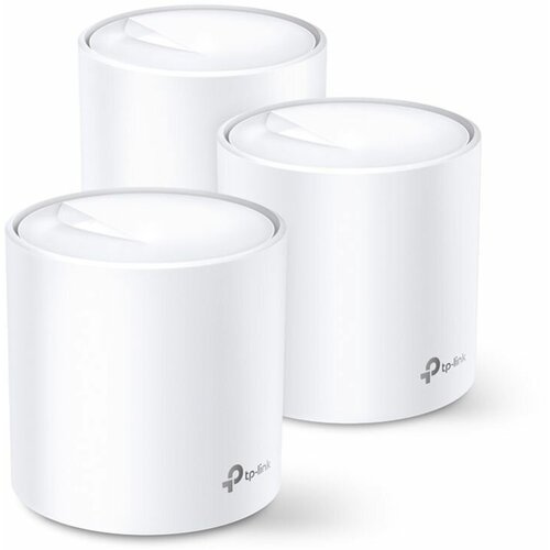 Бесшовный Mesh роутер TP-LINK Deco X60 (3-Pack), AX3000, белый, 3 шт. в комплекте бесшовный mesh роутер tp link deco x50 3 pack ax3000 белый