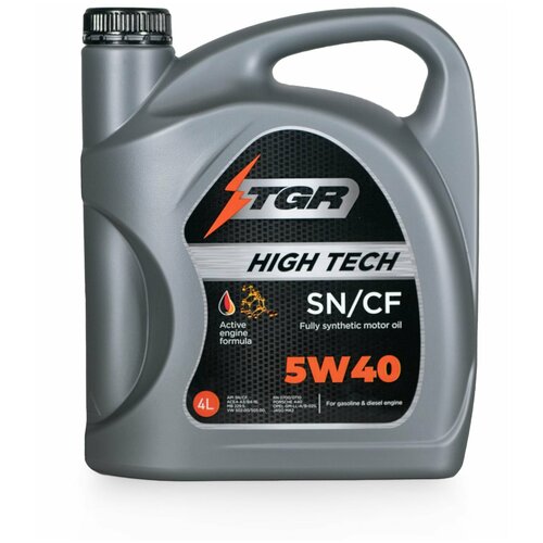 TGR TGR5404 Масло моторное TGR HIGH TECH 5W40 A3/B4 SN/CF (4) TGR5404 TGR TGR5404