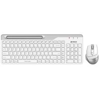 Клавиатура + мышь A4Tech Fstyler FB2535C белый/белый, интерфейс USB, беспроводной, slim-дизайн