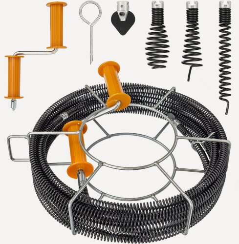 Изображение товара Набор для прочистки канализации до 160мм 30 метров. CROCODILE 50315-22-30Н