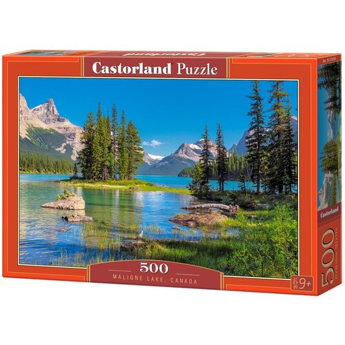 Пазл Castorland 500 деталей: Озеро Малайн, Канада пазл castorland 500 деталей весна на озере морейн канада