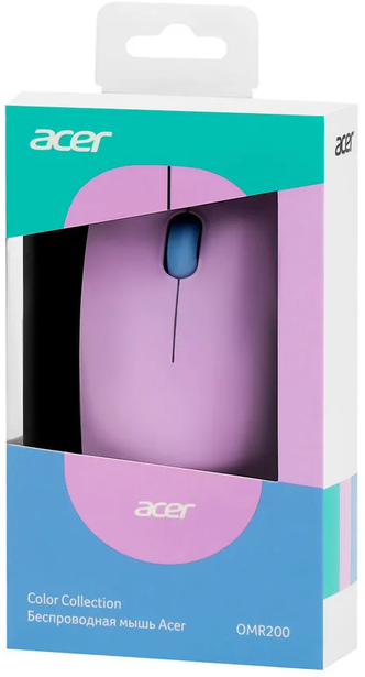 Мышь беспроводная Acer OMR200 фиолетовый (ZL MCEEE021)