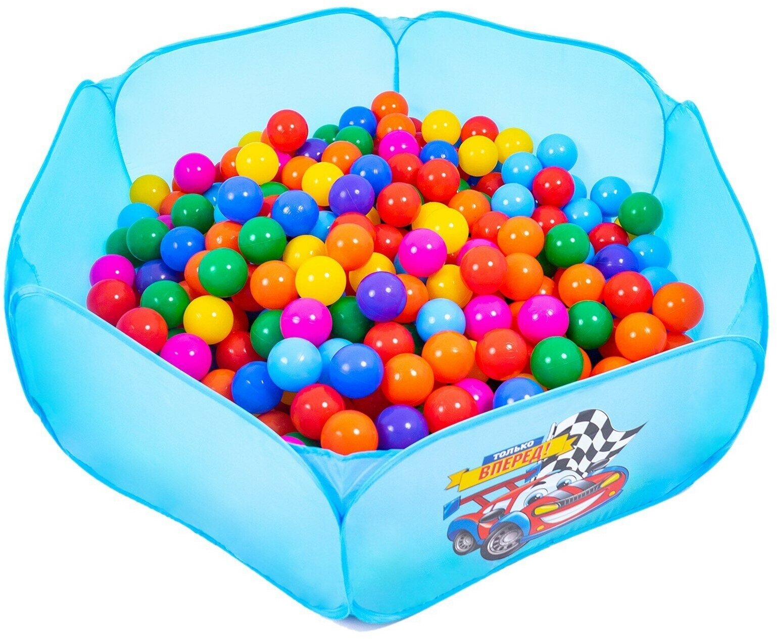 Шарики для сухого бассейна с рисунком диаметр шара 75 см набор 30 штук разноцветные