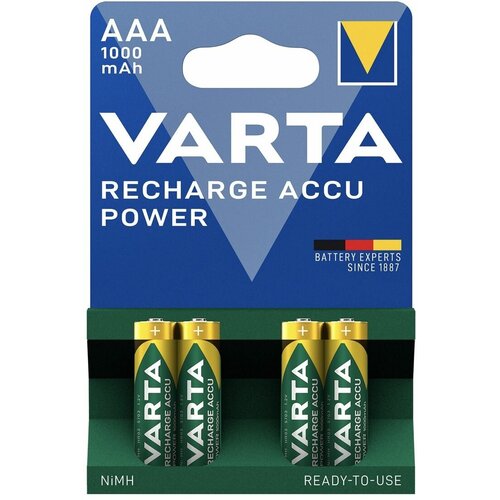 Аккумуляторы VARTA AAA 1000 8 штук аккумуляторы varta aa 2100 8 штук