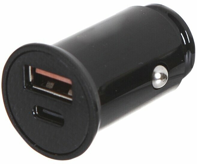 Зарядное устройство Baseus Circular Plastic A+C 30W PPS Car Charger Black CCALL-YS01