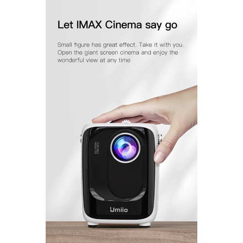 Проектор Umiio Портативный проектор Мини проектор Umiio Full HD Android TVЧерный 810000₽