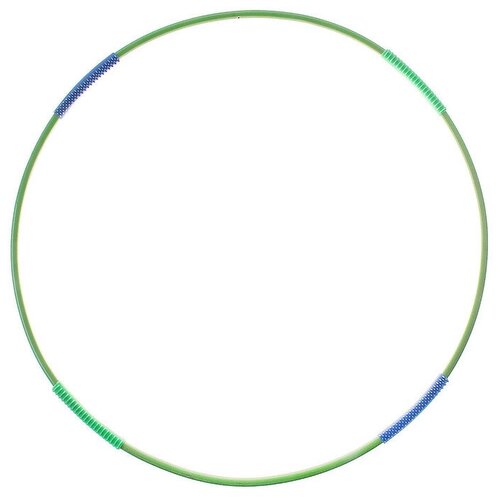 фото Обруч гимнастический с массажными насадками, стальной, d=90 см, 750 г, цвета микс no name