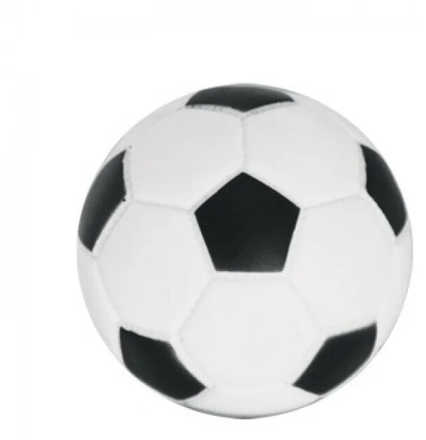 [24549] Игрушка для собак Чистый котик Мяч 6см футбольный, резина LT19001 1/125