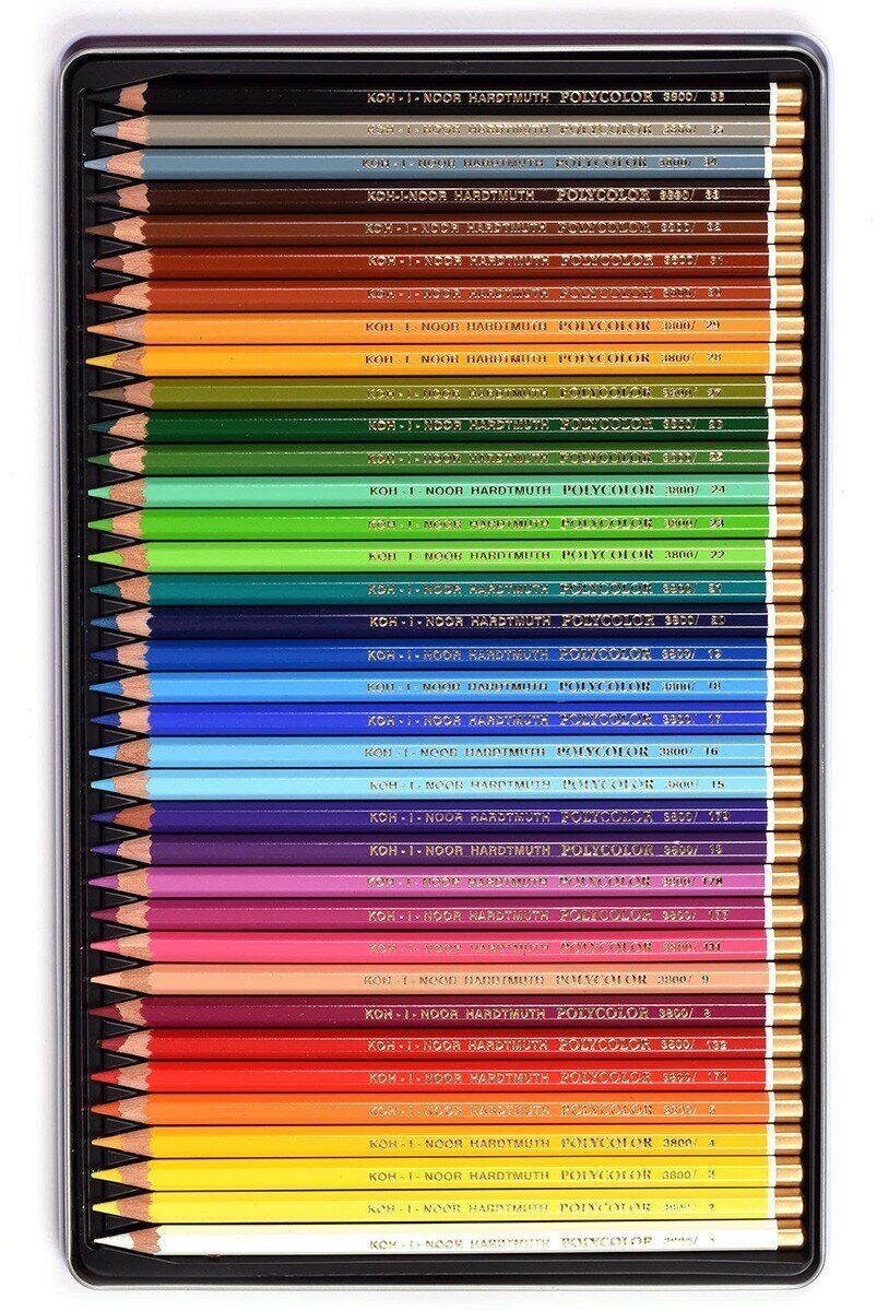 Карандаши цветные художественные Polycolor 3825, 36 цветов KOH-I-NOOR - фото №11