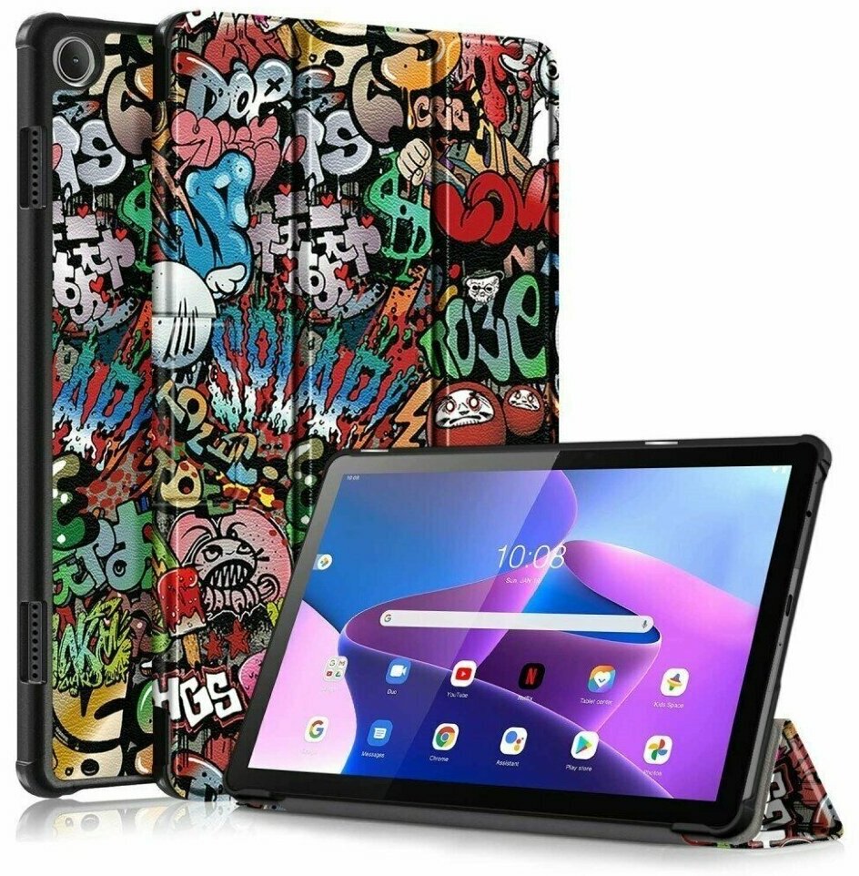 Чехол Smart Case для Lenovo Tab M10 Gen 3 TB328FU - 101 дюйм (Graffiti)